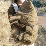Cape à capuche bébé pour poussette et porte-bébé