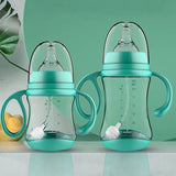Biberon bébé silicone anti-chute Bouni — Paille et poignée isotherme