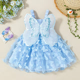 Robe princesse tulle Mybooni — Imprimé papillons bébé fille