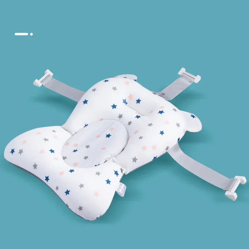 Oreiller baignoire nouveau-né antidérapant - coussin soutien corps bébé siège bain pliable tapis