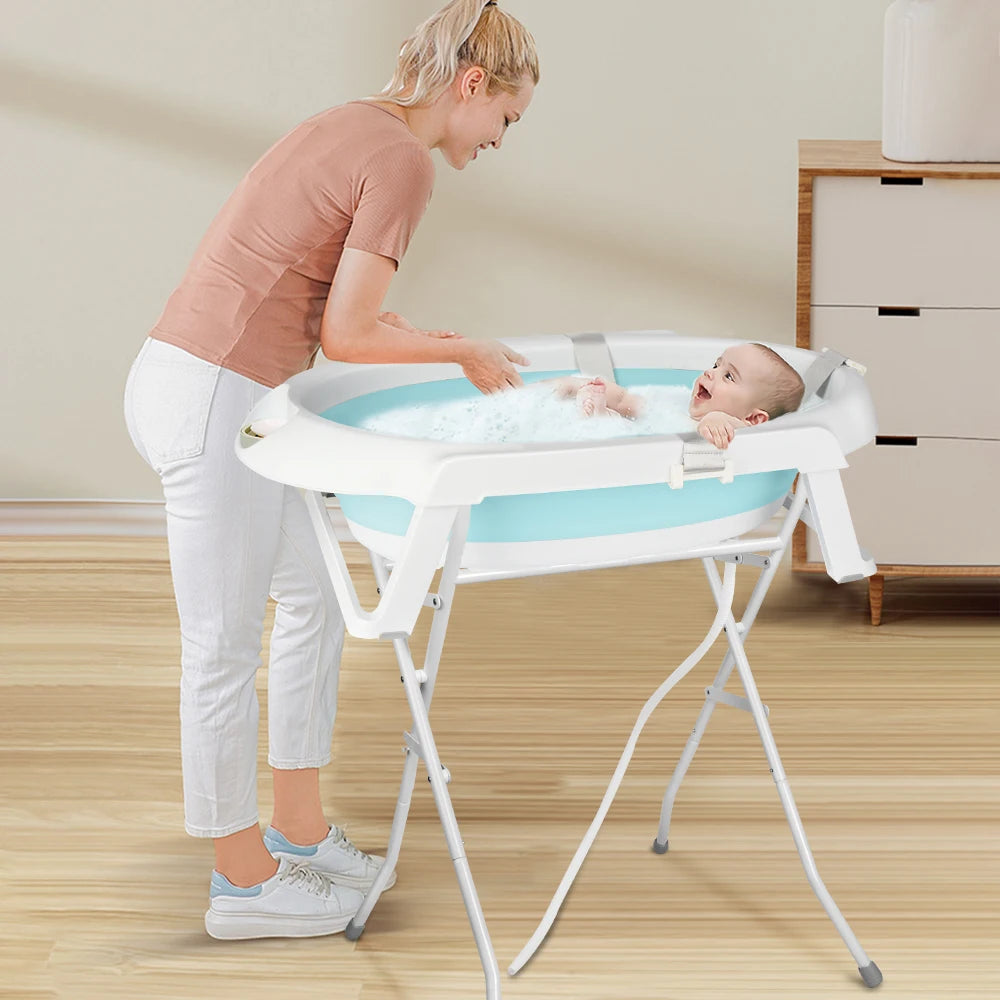 Baignoire Bébé Pliable Support & Coussin — Nouveau-né Mybooni