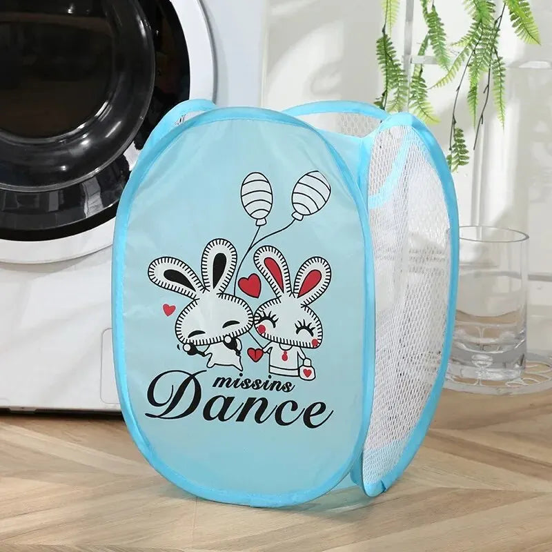 Cartoon Printed Foldable Laundry Basket Nylon M — vue complémentaire 7