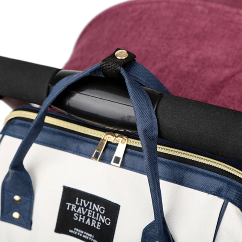 Sac maman toile grande capacité isotherme multifonction