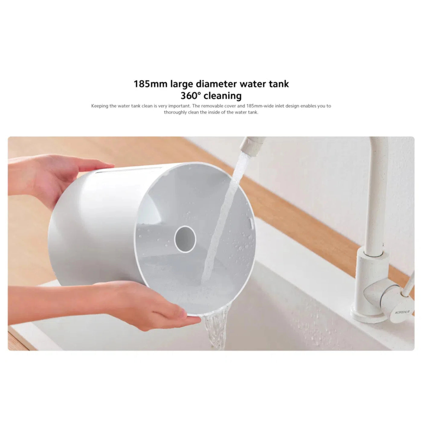Humidificateur 4L Mybooni — 300 ml/h efficacité antibactérienne 99,9%
