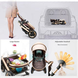 Poussette 3-en-1 pliable Bouni — Multifonction siège auto inclus