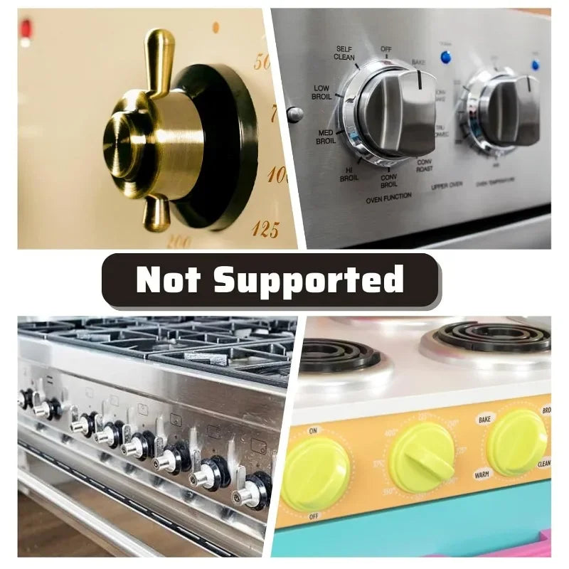 2/4/8Pcs Stove Knob Covers Child Safety Plastic avec accessoires inclus | Bouni