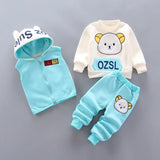 Ensemble sweat à capuche + pantalon bébé garçon/fille - tenue chaude automne-hiver nouveau-né