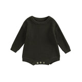 Barboteuse tricot bébé Mybooni | Pull manches longues — Garçon & Fille 0-2 ans