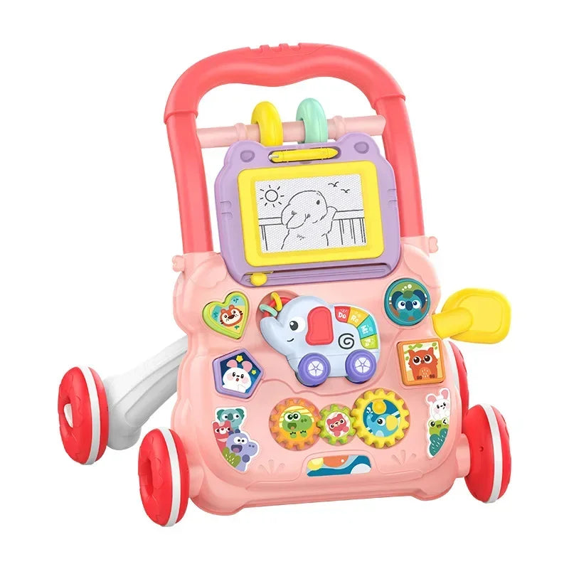 Trotteur bébé musical avec lumières pour 0-12 mois