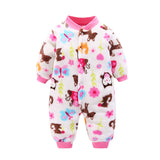 Body bébé flanelle doux printemps hiver - grenouillère fille garçon 0-18 mois