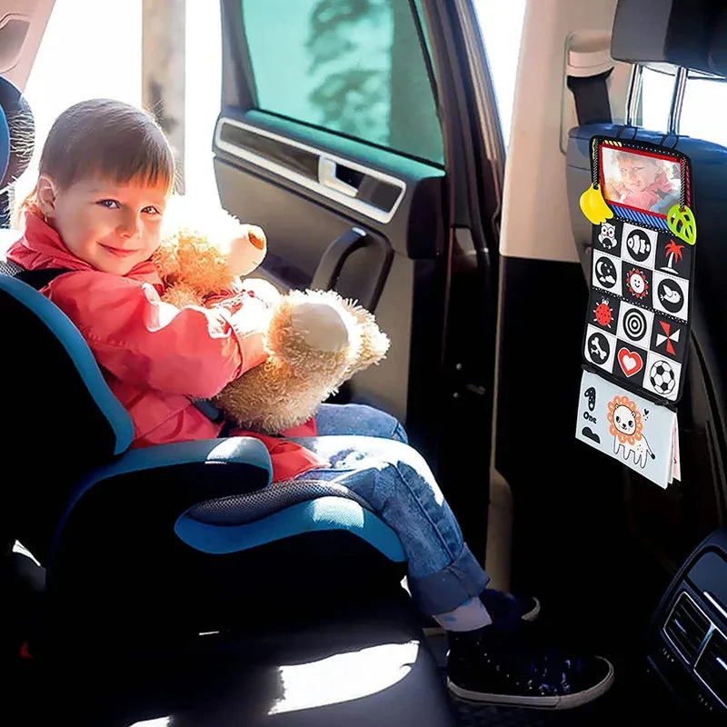 Livre tissu miroir déformant bébé Mybooni — Jouet interactif parent-enfant