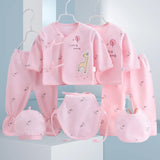 Coffret vêtements bébé 7 pièces printemps Bouni — T-shirts, pantalon et bonnet coton