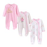 Lot 3 grenouillères bébé unisexe Mybooni — Manches longues coton