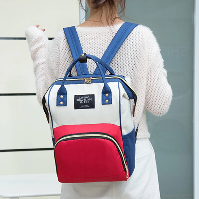Grand sac maman toile Mybooni — Isotherme multifonction rangement bébé