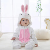 Pyjama combinaison polaire Mybooni — Motif licorne, lapin et dinosaure