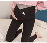 Legging maternité coton bas ventre taille basse - pantalon casual femme enceinte printemps-automne