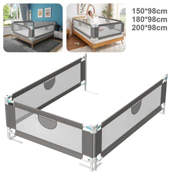Barrière lit bébé 150/180/200cm - rambarde protection enfant sécurité rail anti-chute lit