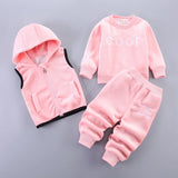 Ensemble sweat à capuche + pantalon bébé garçon/fille - tenue chaude automne-hiver nouveau-né