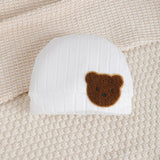 Ensemble 3 pièces bébé garçon rayé Bouni — Haut + Pantalon + Bonnet 0-18M