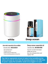 Humidificateur Bouni noir + huile osmanthus