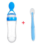 Biberon bébé avec cuillère silicone souple - outil alimentation complémentaire nourrisson toddler
