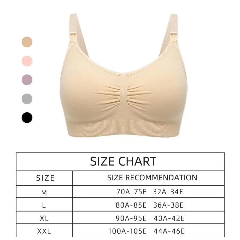 Lot 3 soutiens-gorge d'allaitement coton respirant grande taille push-up
