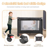 Parc bébé compact 100x70cm - barrière de sécurité aire de jeu appartement tout-petit