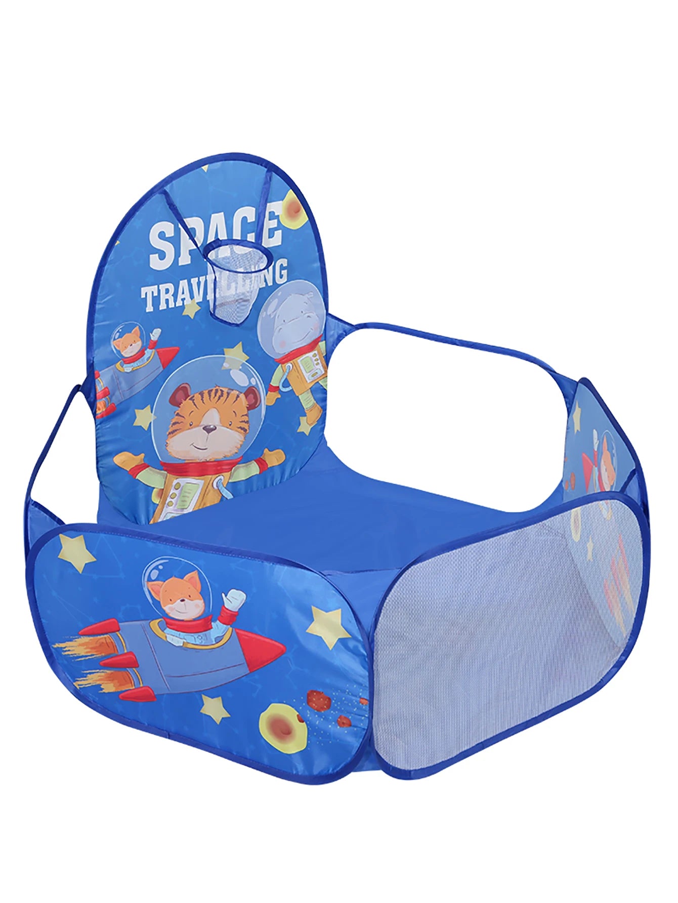 Piscine à balles pliable Mybooni | Tente de jeu avec panier de basketball 18M+