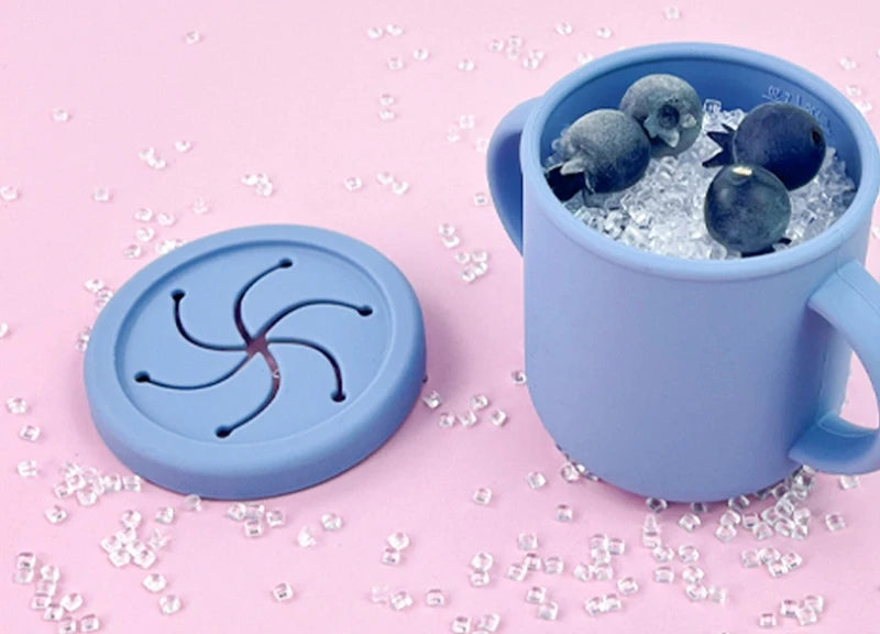 Set repas bébé silicone sans BPA ventouse - bol assiette tasse paille cuillère fourchette enfant