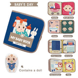 Busy book Montessori 3D feutrine Mybooni — Activités motrices livre sensoriel