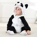 Pyjama combinaison polaire Mybooni — Motif licorne, lapin et dinosaure
