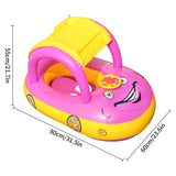 Bouée voiture gonflable pour enfant - flotteur piscine bébé 4-6 ans