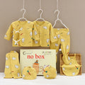 Coffret bébé 7 pièces Bouni — Body cartoon manches longues, pantalon et bonnet