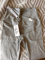 Legging maternité coton bas ventre taille basse - pantalon casual femme enceinte printemps-automne