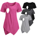 Top allaitement maternité Mybooni — T-shirt manches courtes doux femme enceinte