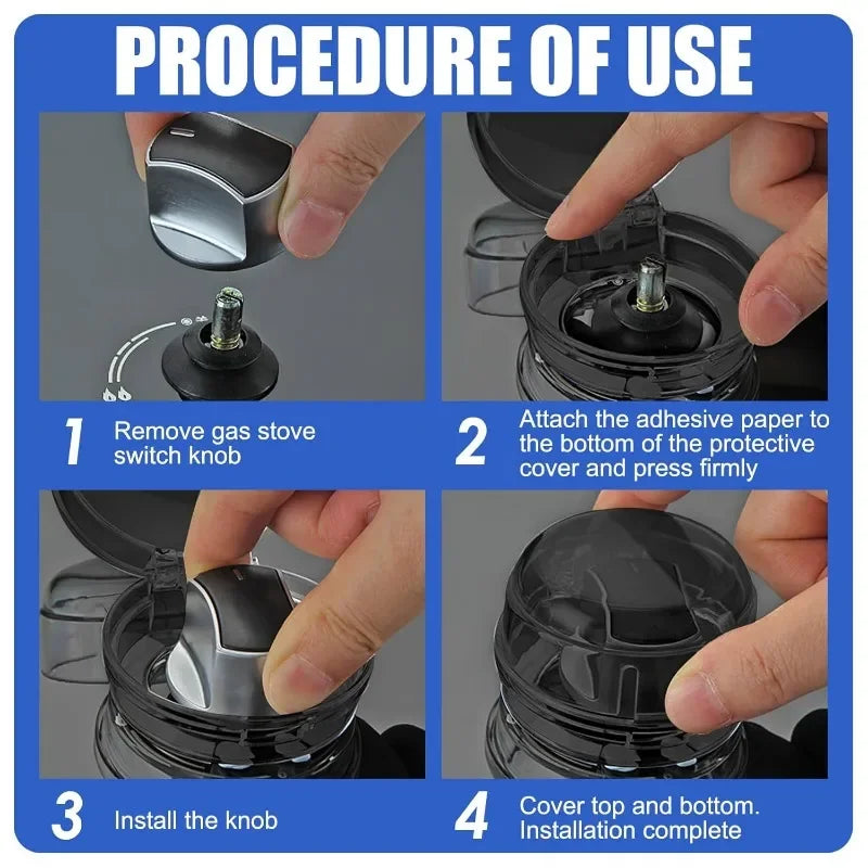 2/4/8Pcs Stove Knob Covers Child Safety Plastic — vue complémentaire 1