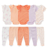 Coffret vêtements bébé 10 pièces Bouni — Body et pantalon toutes saisons