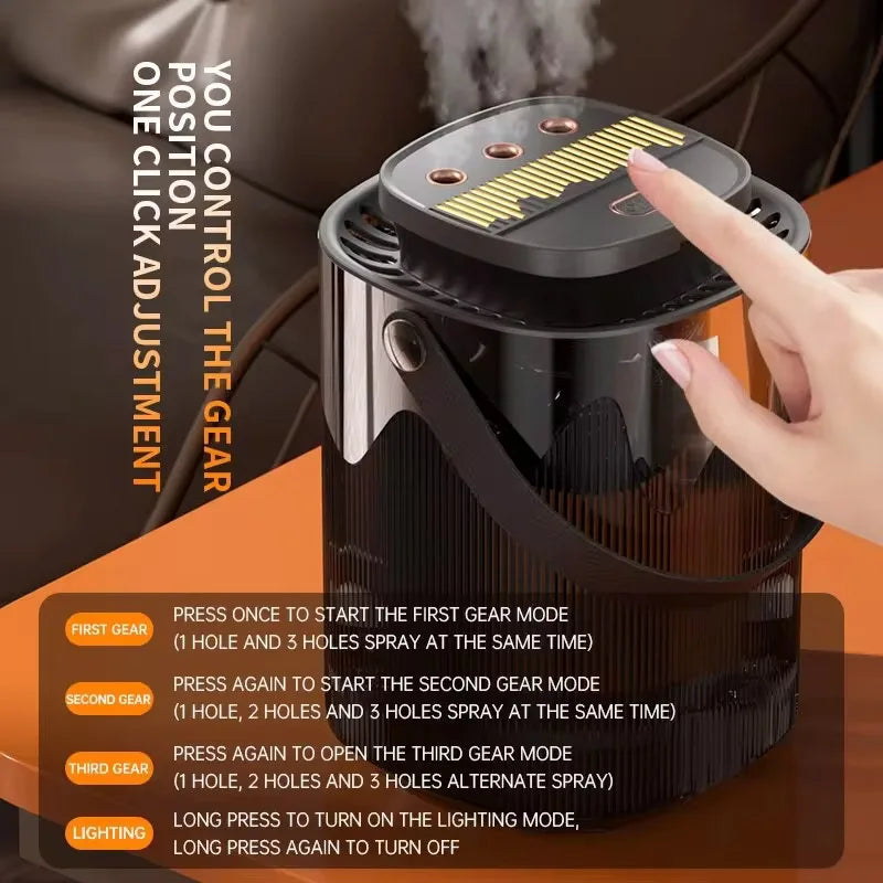 Humidificateur diffuseur d'arômes 3L Mybooni — 3 buses, 12h autonomie, mode nuit