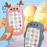 Téléphone jouet bébé bilingue avec anneau dentition et musique - jouet éducatif électronique enfant