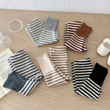 Legging bébé bicolore rayé automne - pantalon enfant couleurs bonbon 3-18 mois