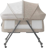 Lit de voyage bébé pliable avec matelas et roulettes silencieuses - cododo XYT-001