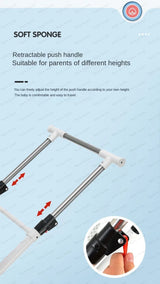 Poussette double légère pliable multifonctionnelle pour jumeaux
