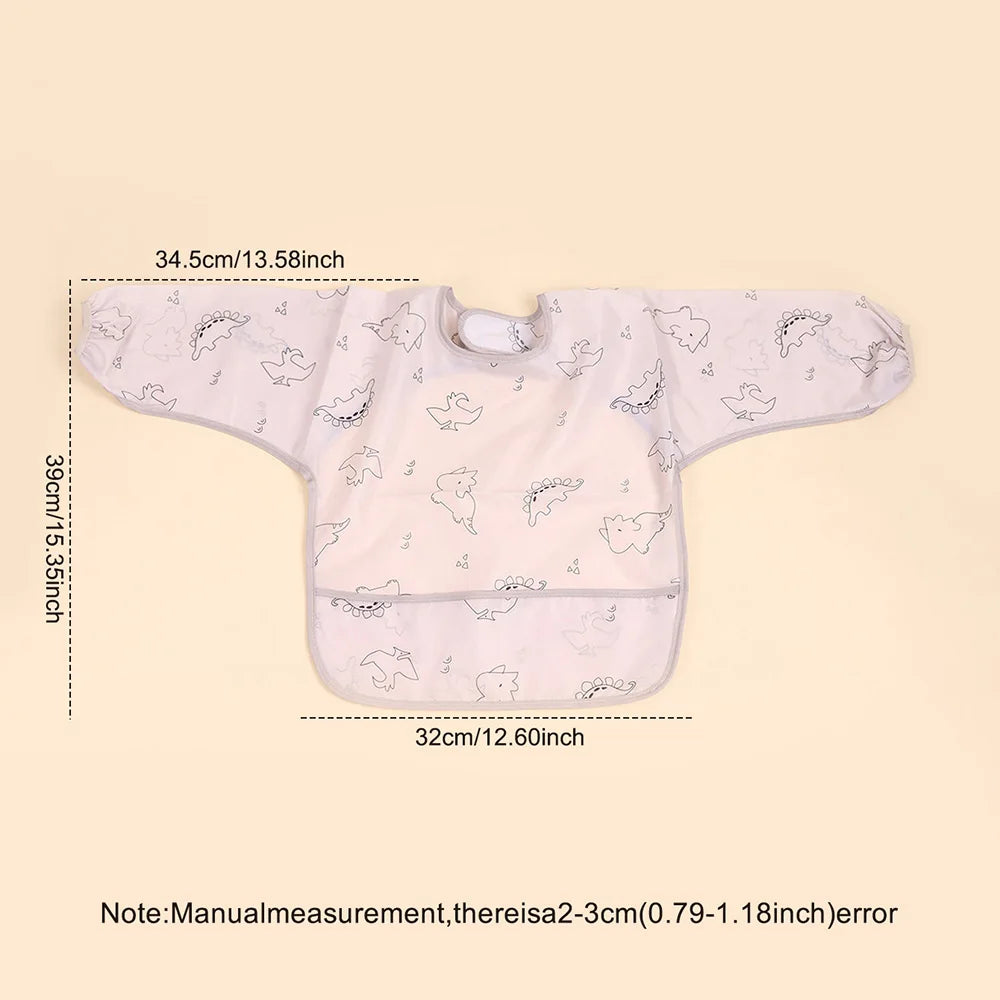 Bavoir imperméable manches longues Mybooni — Tablier repas protection vêtements