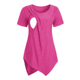 Top allaitement maternité Mybooni — T-shirt manches courtes doux femme enceinte