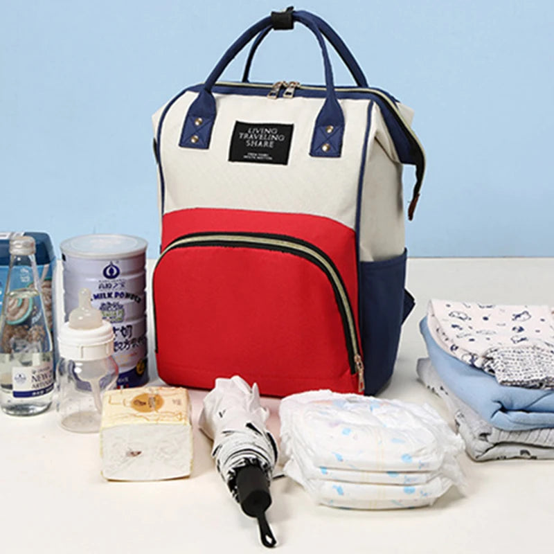 Grand sac maman toile Mybooni — Isotherme multifonction rangement bébé