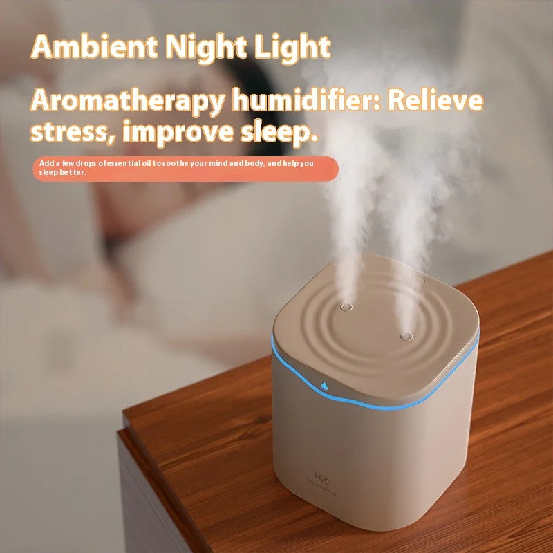 Humidificateur 2L double spray USB Mybooni — Silencieux sans fil chambre et bureau