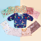 Bavoir tablier imperméable bébé manches longues - smock alimentation enfant plastron bavette vêtement