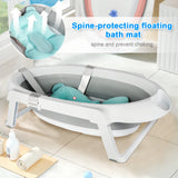 Baignoire bébé pliable avec support Mybooni — Coussin sécurisé nouveau-né