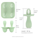 5 anneaux dentition bébé silicone BPA free - porte-aliments fruits légumes forme lapin anti-chute