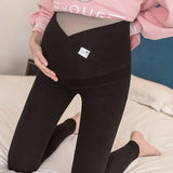 Legging maternité coton Mybooni — Taille basse slim décontracté printemps automne